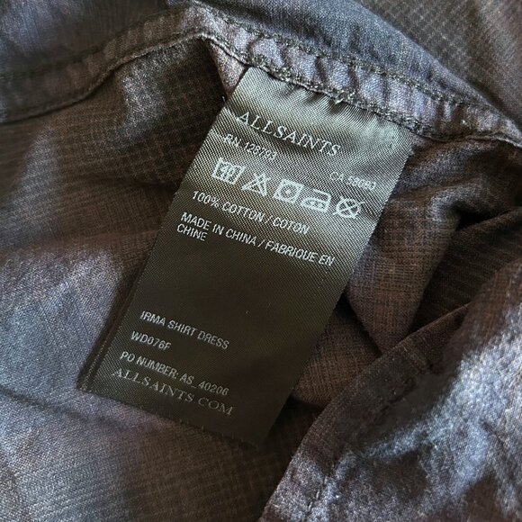 AllSaints Irma Plaid Shirt Dress ASO Spencer Hastings - Picture 10 of 12